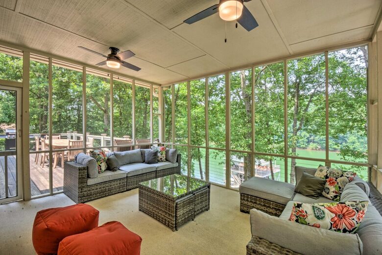 Five-Bedroom Lake Hartwell Escape with Dock, Kayaks & Views - Seneca, South Carolina