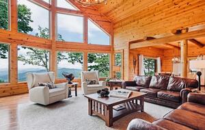 Seven-Acre Mountain Lodge with Long-Range Smoky Views - Maggie Valley, North Carolina