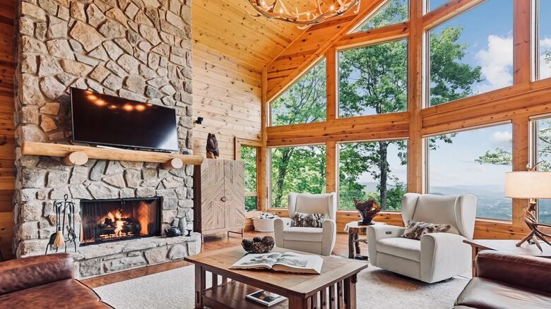 Pousada na Seven-Acre Mountain com vistas panorâmicas das montanhas Smoky - Maggie Valley, Carolina do Norte