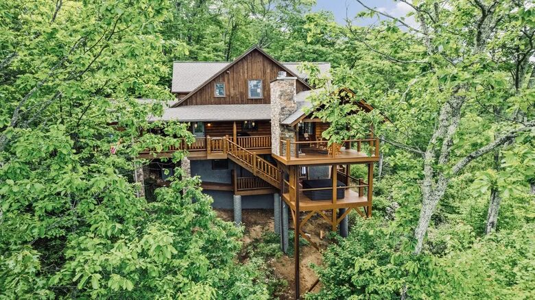 Pousada na Seven-Acre Mountain com vistas panorâmicas das montanhas Smoky - Maggie Valley, Carolina do Norte