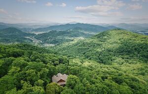 Seven-Acre Mountain Lodge with Long-Range Smoky Views - Maggie Valley, North Carolina