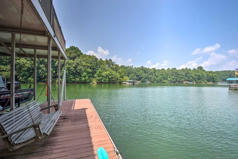 Five-Bedroom Lake Hartwell Escape with Dock, Kayaks & Views - Seneca, South Carolina