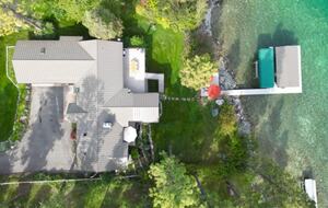 Private Flathead Lakefront Estate with Dock, Hot Tub & Panoramic Mountain Views - Rollins, Montana