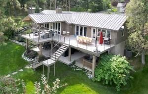 Private Flathead Lakefront Estate with Dock, Hot Tub & Panoramic Mountain Views - Rollins, Montana