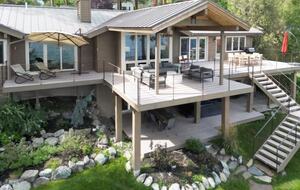 Private Flathead Lakefront Estate with Dock, Hot Tub & Panoramic Mountain Views - Rollins, Montana