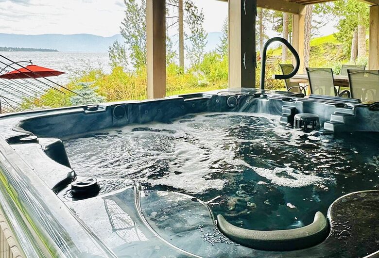Private Flathead Lakefront Estate with Dock, Hot Tub & Panoramic Mountain Views - Rollins, Montana