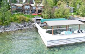 Private Flathead Lakefront Estate with Dock, Hot Tub & Panoramic Mountain Views - Rollins, Montana