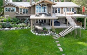 Private Flathead Lakefront Estate with Dock, Hot Tub & Panoramic Mountain Views - Rollins, Montana