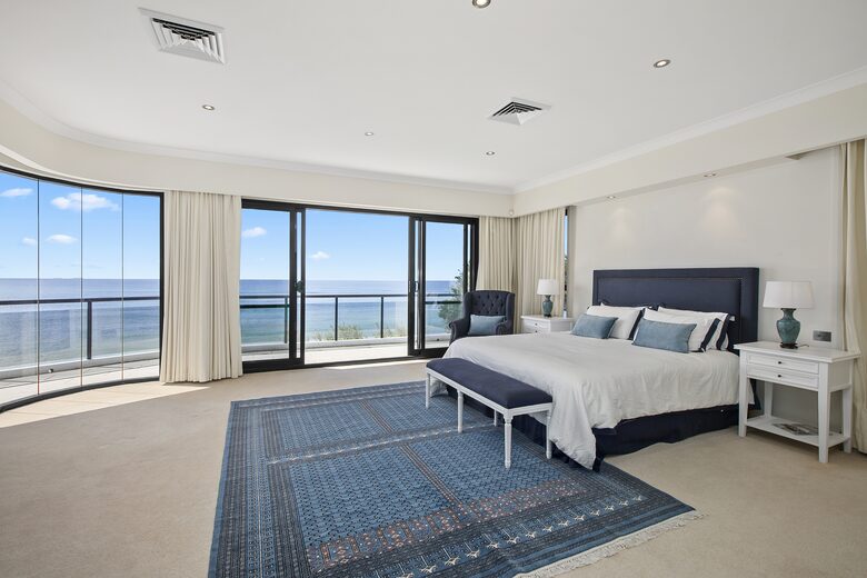Master Bedroom with ocean views
