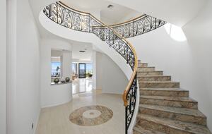 dramatic spiral staircase