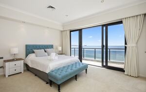 Queen bedroom with ocean views
