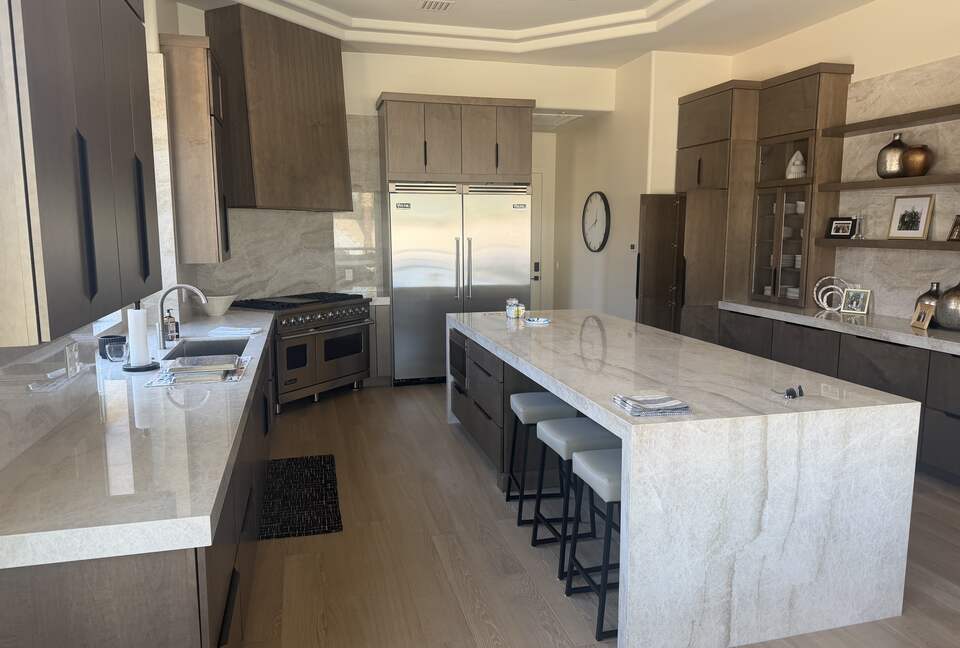 Gourmet kitchen with large island