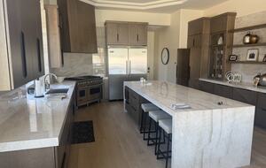 Gourmet kitchen with large island