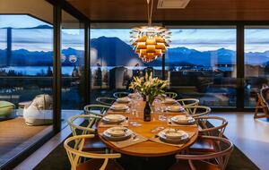 Breathtaking Lake Wanaka and Southern Alps Panorama Above Town - Wānaka, New Zealand