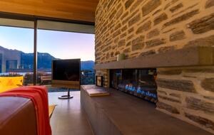 Breathtaking Lake Wanaka and Southern Alps Panorama Above Town - Wānaka, New Zealand