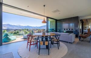 Breathtaking Lake Wanaka and Southern Alps Panorama Above Town - Wānaka, New Zealand