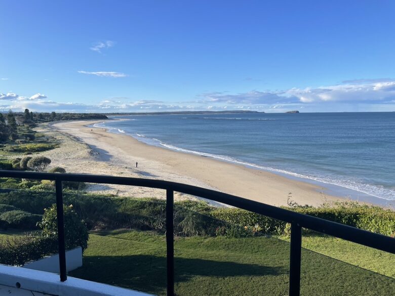 Uninterrupted views of the beach from the deck