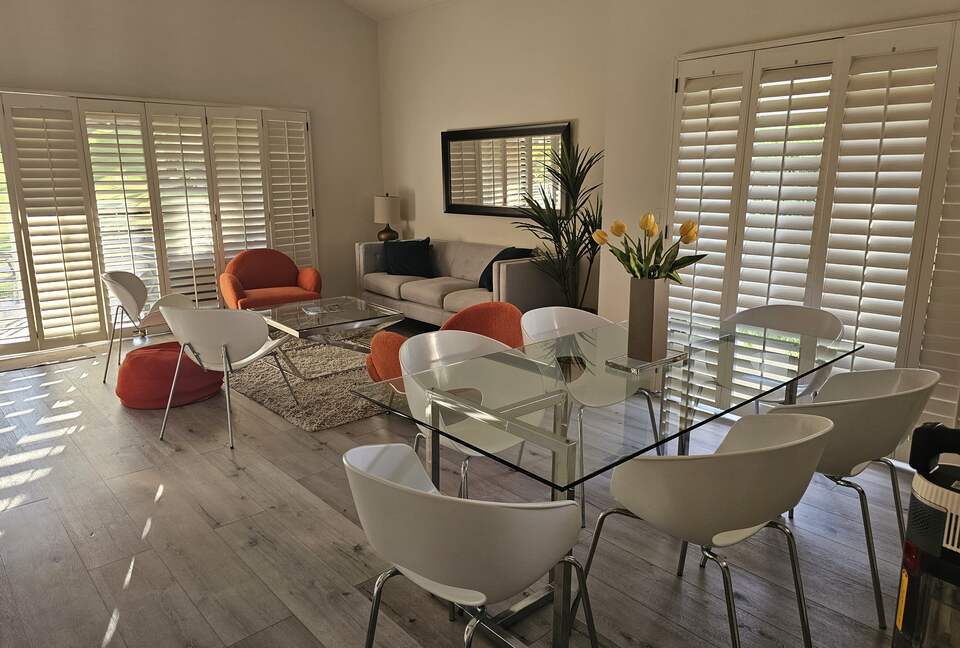 Living and dining with luxury furniture