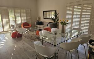 Living and dining with luxury furniture