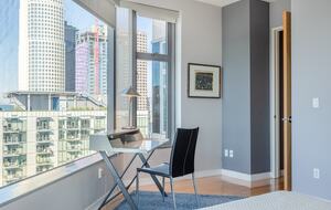 Glass-Walled DTLA Corner Loft with Skyline Views - Los Angeles, California