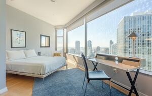 Glass-Walled DTLA Corner Loft with Skyline Views - Los Angeles, California