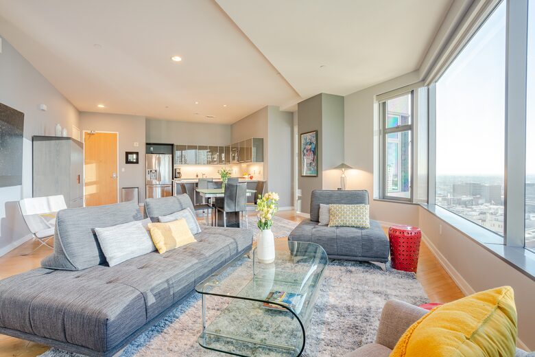 Glass-Walled DTLA Corner Loft with Skyline Views - Los Angeles, California