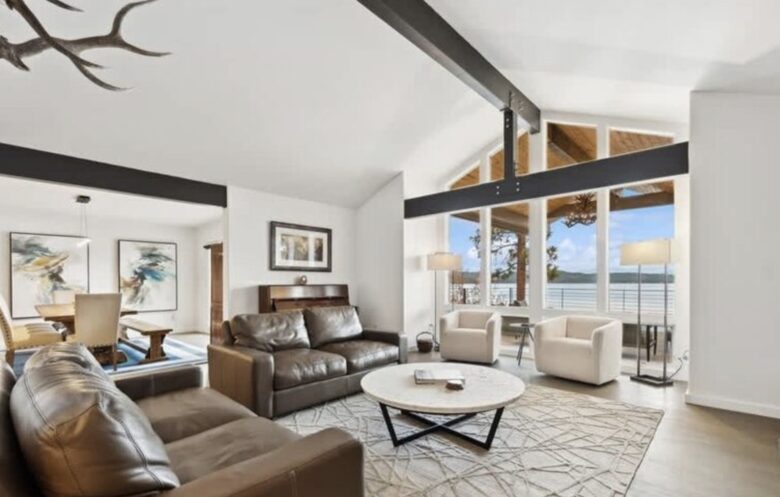 Private Flathead Lakefront Estate with Dock, Hot Tub & Panoramic Mountain Views - Rollins, Montana