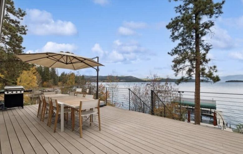 Private Flathead Lakefront Estate with Dock, Hot Tub & Panoramic Mountain Views - Rollins, Montana