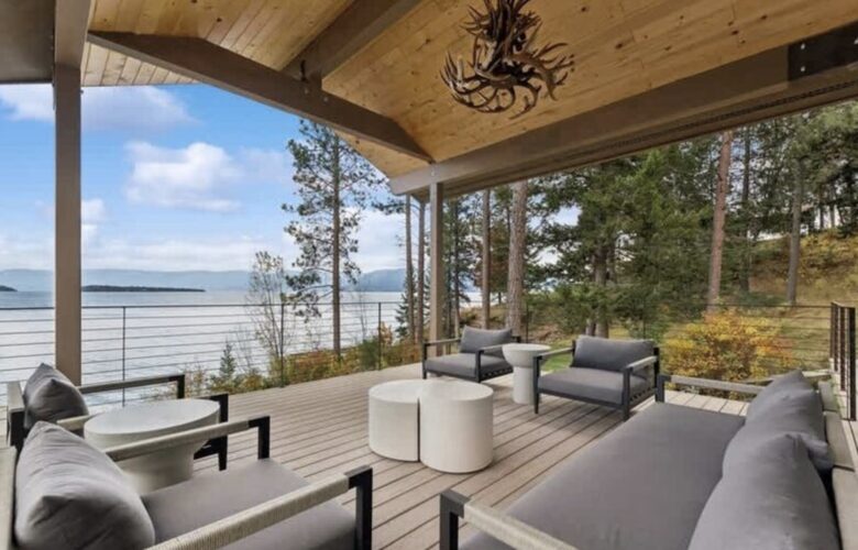 Private Flathead Lakefront Estate with Dock, Hot Tub & Panoramic Mountain Views - Rollins, Montana