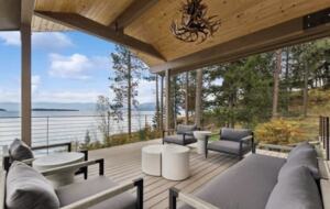 Private Flathead Lakefront Estate with Dock, Hot Tub & Panoramic Mountain Views - Rollins, Montana