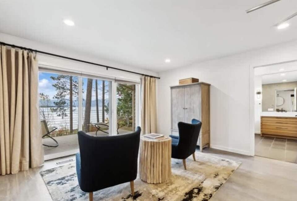 Private Flathead Lakefront Estate with Dock, Hot Tub & Panoramic Mountain Views - Rollins, Montana