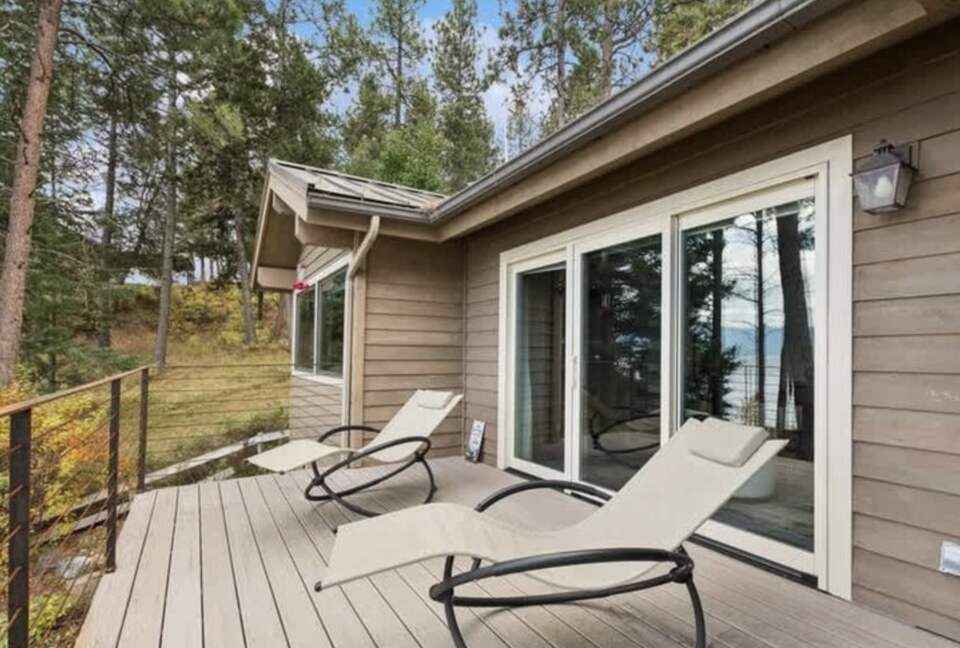 Private Flathead Lakefront Estate with Dock, Hot Tub & Panoramic Mountain Views - Rollins, Montana