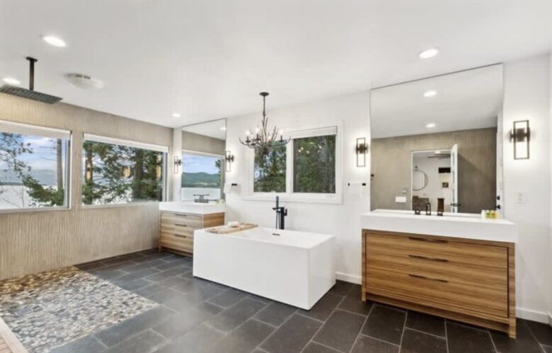 Private Flathead Lakefront Estate with Dock, Hot Tub & Panoramic Mountain Views - Rollins, Montana