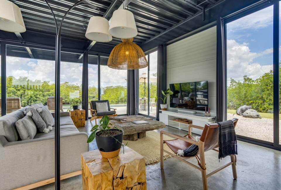 Casa Balam | Waterfront Villa with Boat, 40ft Pool & Rooftop Bar - Placencia, Belize