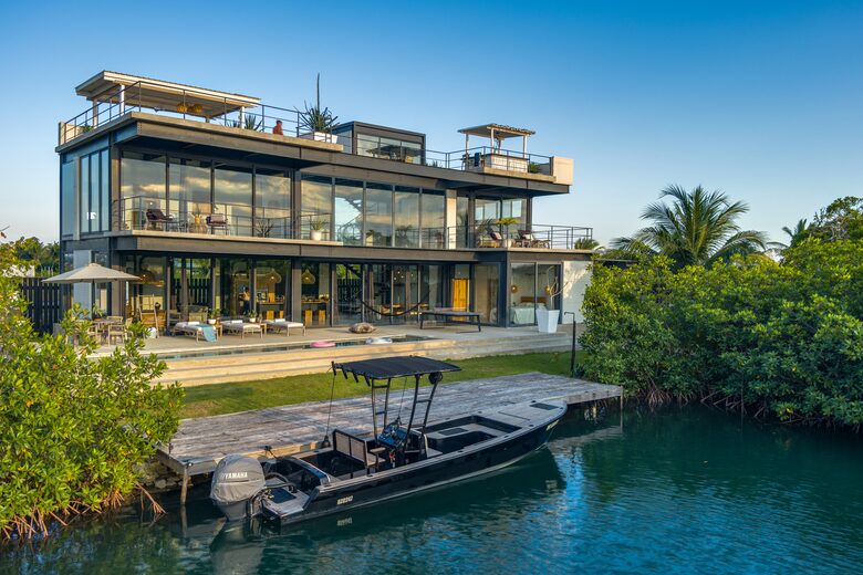 Casa Balam | Waterfront Villa with Boat, 40ft Pool & Rooftop Bar - Placencia, Belize