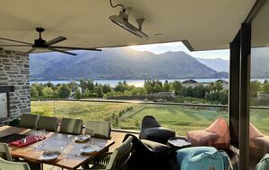 Breathtaking Lake Wanaka and Southern Alps Panorama Above Town - Wānaka, New Zealand