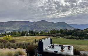 Breathtaking Lake Wanaka and Southern Alps Panorama Above Town - Wānaka, New Zealand