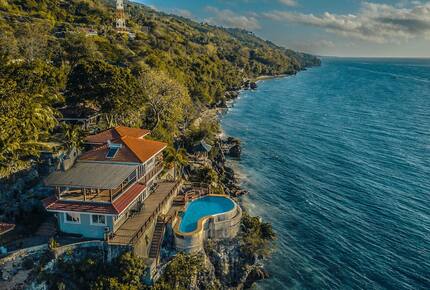 Oceanfront Cliff Villa Overlooking Sumilon Island - Oslob, Philippines