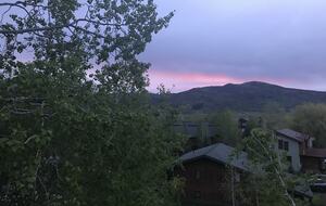 Aspen Framed Sunset Views Over Yampa Valley Near Steamboat Ski Area - Steamboat Springs, Colorado