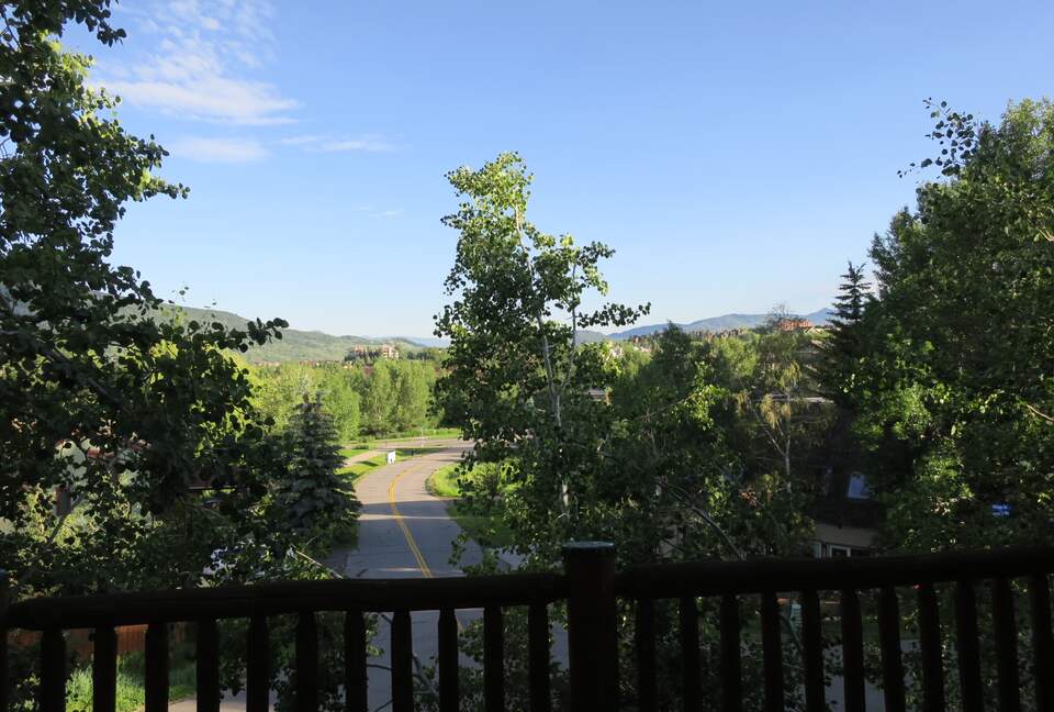 Aspen Framed Sunset Views Over Yampa Valley Near Steamboat Ski Area - Steamboat Springs, Colorado