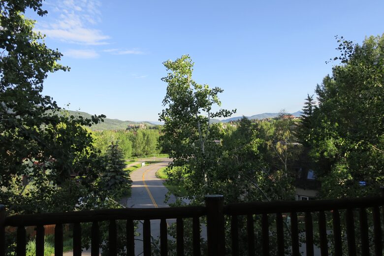Aspen Framed Sunset Views Over Yampa Valley Near Steamboat Ski Area - Steamboat Springs, Colorado