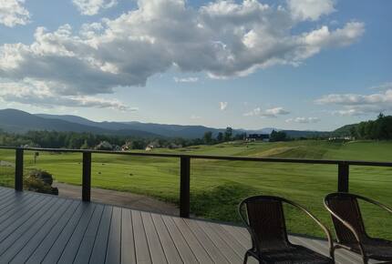 On the 18th Tee at Owl’s Nest | White Mountain Horizon - Campton, New Hampshire