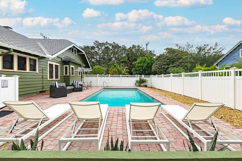 Historic Pool Compound One Block from Melbourne Arts District - Melbourne, Florida