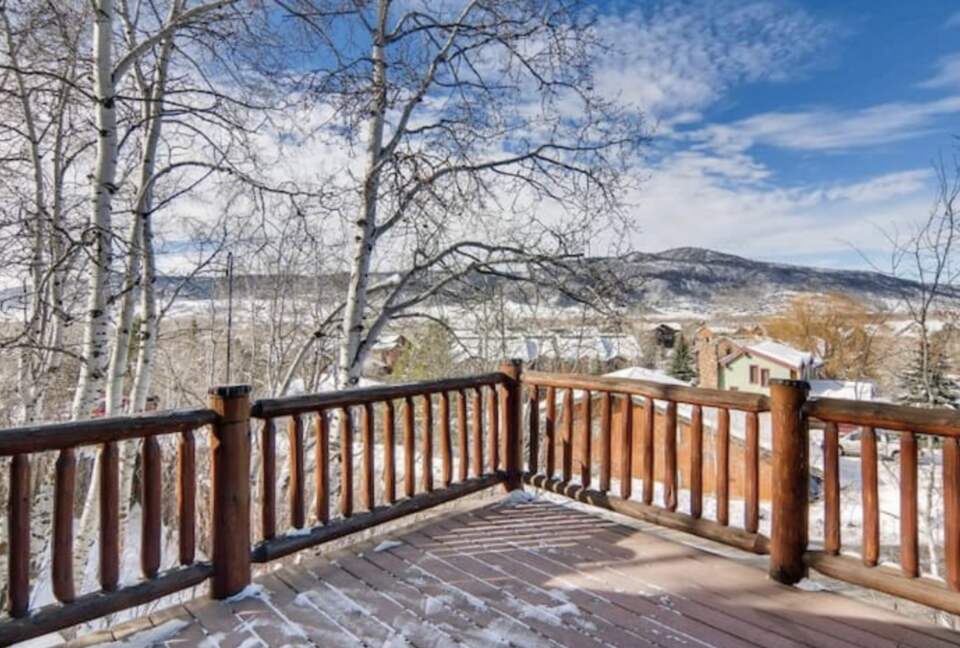 Aspen Framed Sunset Views Over Yampa Valley Near Steamboat Ski Area - Steamboat Springs, Colorado