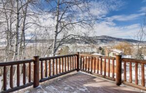 Aspen Framed Sunset Views Over Yampa Valley Near Steamboat Ski Area - Steamboat Springs, Colorado