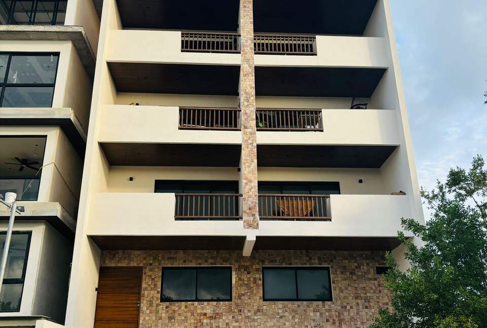 View of the building.