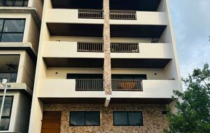 View of the building.