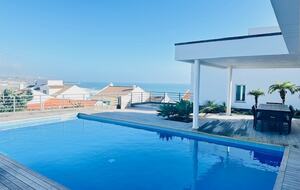 Private Pool with Covered Dining Area