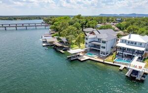 Lake LBJ Luxe Waterfront Estate with Private Dock & Pool - Kingsland, Texas