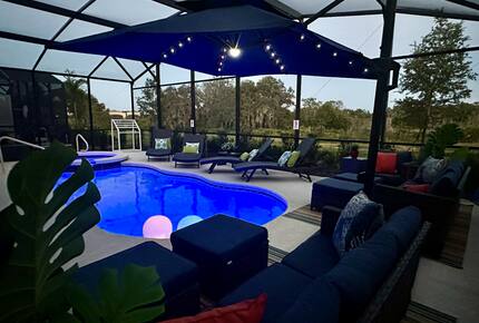 Pool and Spa Area to enjoy after a day at the parks